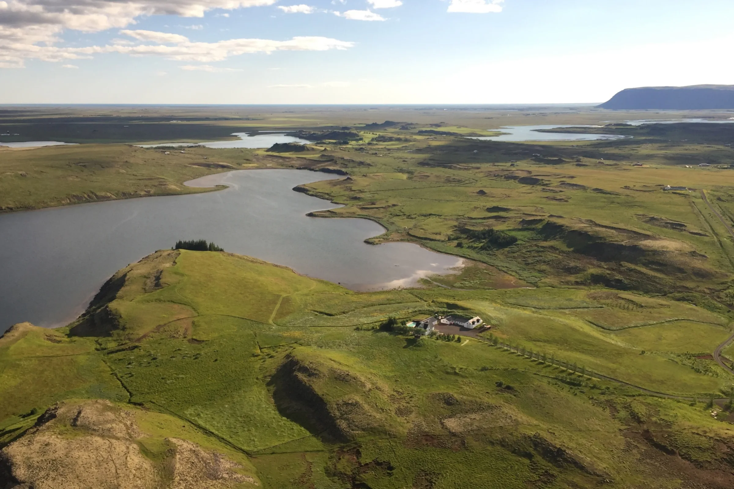 Aerial view of Göltur Farm